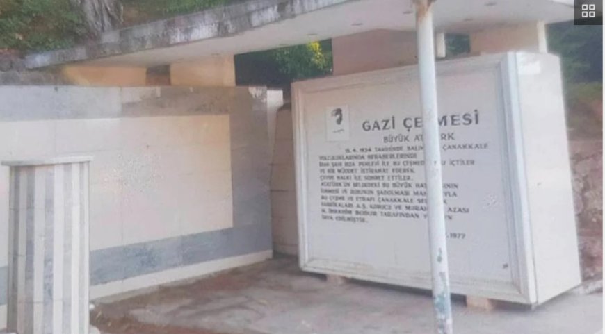 İlçe Başkanı Akgün, Gazi Çeşmesi’nin durumuna dikkat çekti