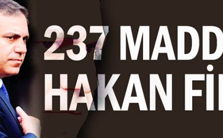 Hakan Fidan'ın MİT Müsterşarlığı döneminde gerçekleşen 237 terör olayı