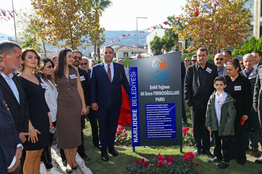 Şehit Teğmen Ali Emre Fırıncıoğulları’nın adı Narlıdere’de parkla yaşatılacak