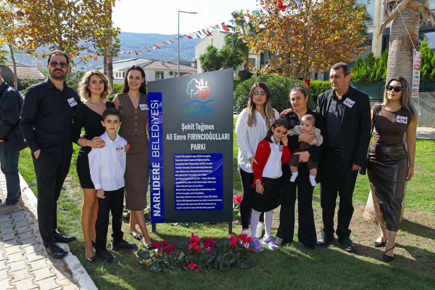 Şehit Teğmen Ali Emre Fırıncıoğulları’nın adı Narlıdere’de parkla yaşatılacak