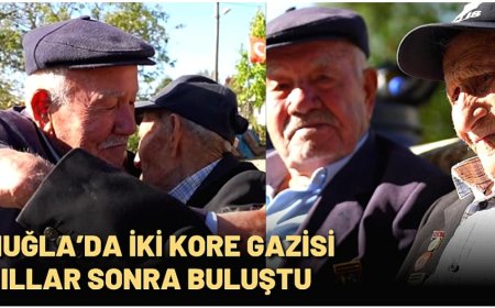 Muğla’da iki Kore Gazisi yıllar sonra yeniden buluştu