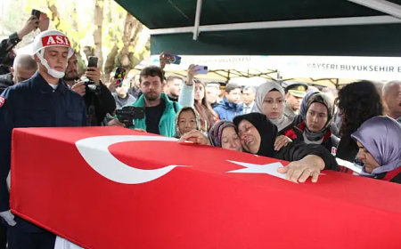 Şehit Pilot Nihat İlgen son yolculuğuna uğurlandı: Eşi, montuyla törene katıldı