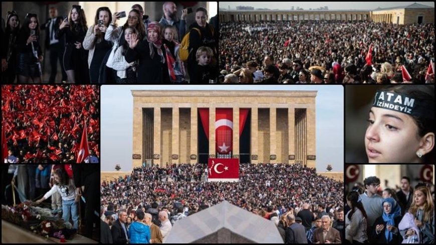 10 Kasım'da Anıtkabir'e Tarihi Ziyaret: 1 Milyon 219 Bin Kişi Ata'sını Andı