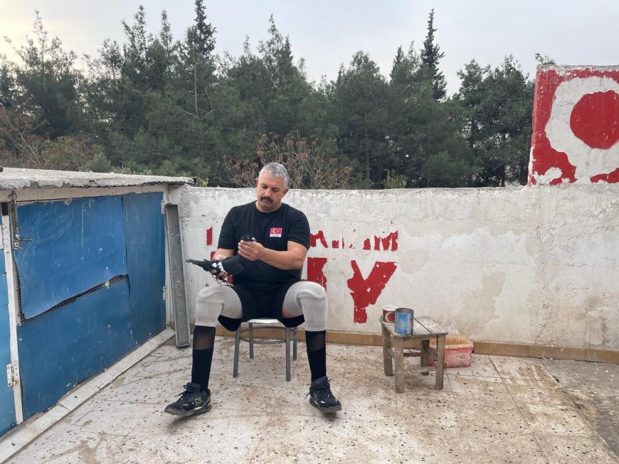 İki Ayağını Kaybeden Kahramanmaraşlı Gazi, Hayata Güvercin Sevgisiyle Tutunuyor