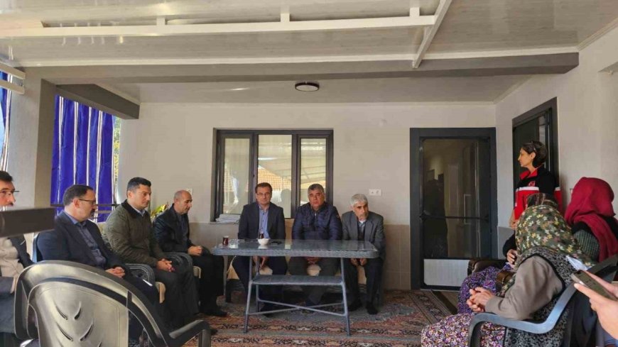 Kaymakam Güldoğan’dan Görev Başında Şehit Olan Polisin Ailesine Ziyaret