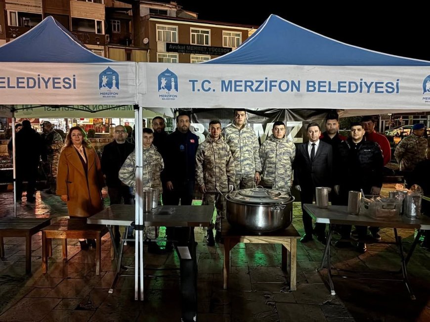 Amasya Merzifon’da Şehit Mehmetçikler İçin Mevlid Okutuldu, Helva İkram Edildi