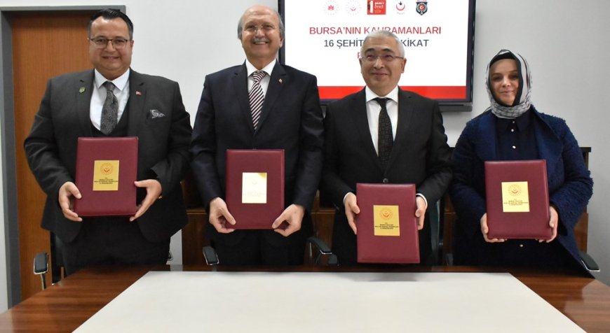 Bursa’da 16 Şehit – 16 Hikâye  Projesi Başlatıldı: Gala Gecesi Düzenlenecek