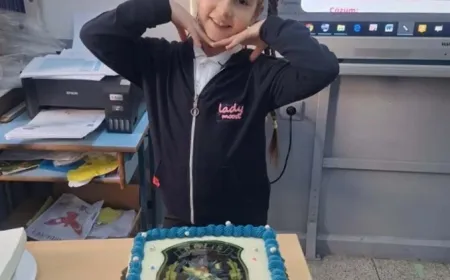 Şehit polis Necati Aygün'ün kızına sürpriz doğum günü