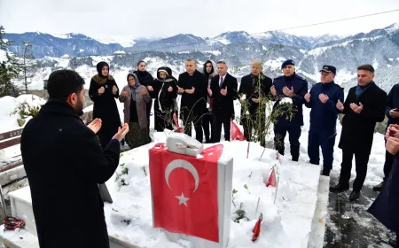Vali Şahin'den Eren Bülbül ve Özkan Sümer'in mezarına ziyaret