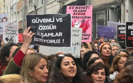 Khokimova cinayetine büyük öfke: Kadınlar Şişli'de sokağa çıktı