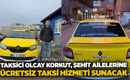 Örnek dayanışma: Taksici Olcay Korkut’tan şehit ailelerine vefa