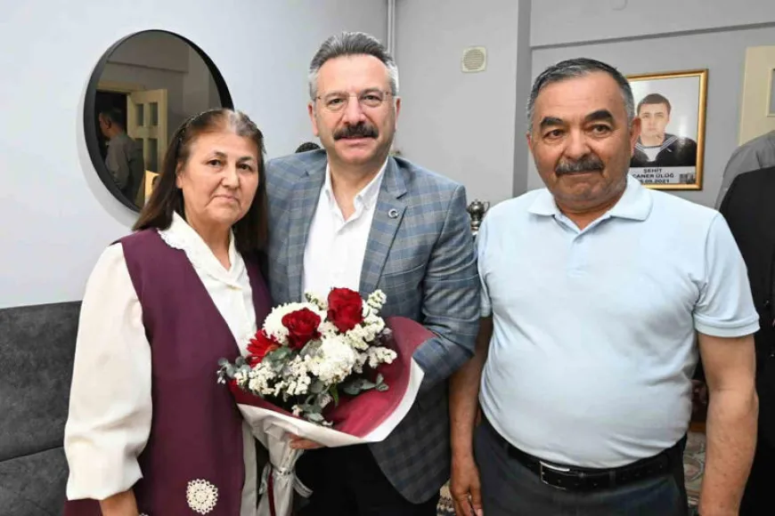 Vali Hüseyin Aksoy’dan Şehit Caner Ülüğ’ün ailesine ziyaret