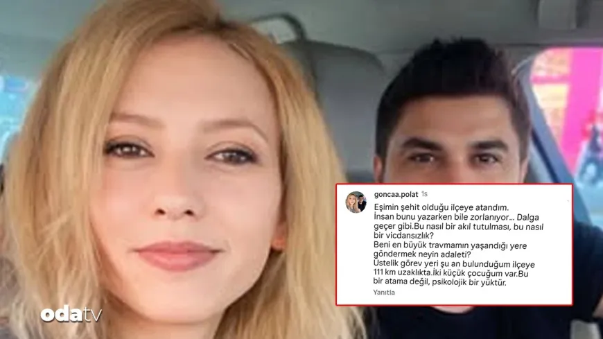 Eşinin şehit olduğu ilçeye atanan öğretmenden sert tepki