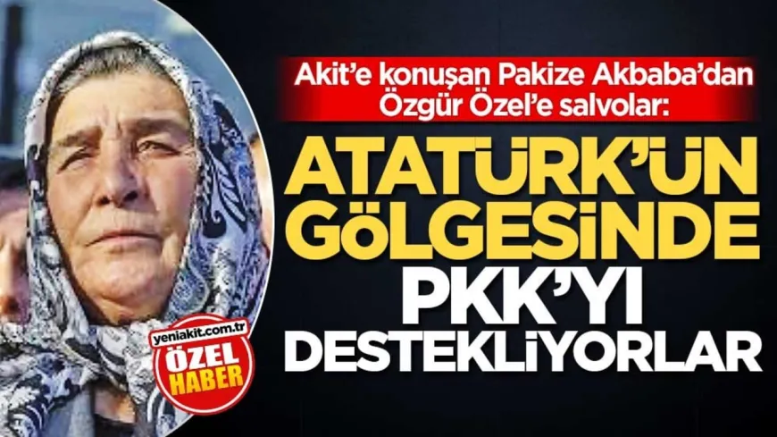 Pakize Akbaba’dan Özgür Özel’e tepki: Atatürk'ün koltuğu haram olsun