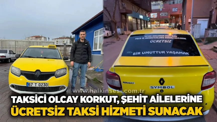Örnek dayanışma: Taksici Olcay Korkut’tan şehit ailelerine vefa