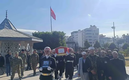 Şehit Astsubay Talat Okur Hatay'da son yolculuğuna uğurlandı