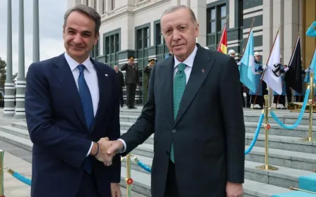 Erdoğan ve Mitsotakis'ten Ankara'da sıcak mesajlar: İttifak vurgusu