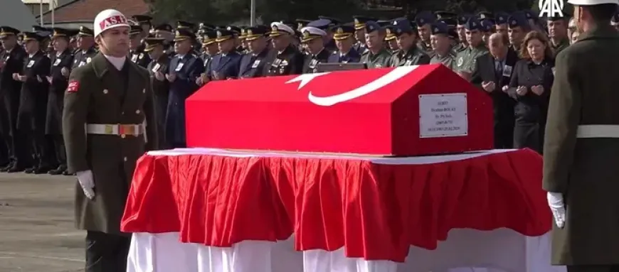 Balıkesir'de F-16 uçağı düştü: Şehit Binbaşı Bolat son yolculuğuna uğurlandı