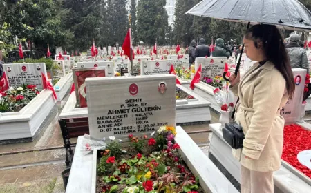 Edirnekapı Şehitliği'nde hüzünlü bayram: Mezar Taşlarına sarıldılar