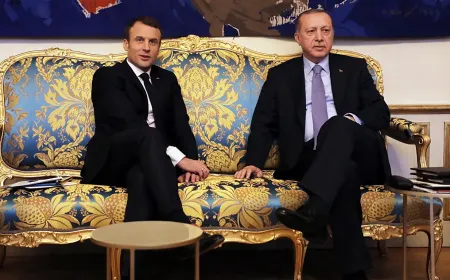 Macron ve Erdoğan Orta Doğu ve Ukrayna gündemini görüştü