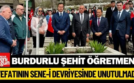 Şehit Öğretmen Bayram Yeşil vefatının yıl dönümünde Ağlasun'da anıldı