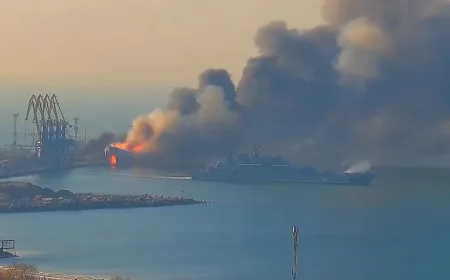 Russian drone swarm targets Mykolaiv triggering loud explosions