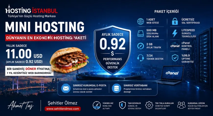 Hostingİstanbul'dan Avrupa standartlarında ekonomik hosting
