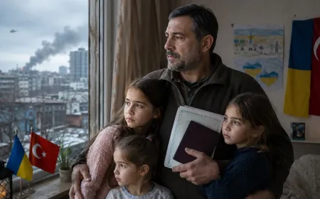Ukrayna’da bir Türk babanın savaşın içindeki çocuklarını kurtarma mücadelesi