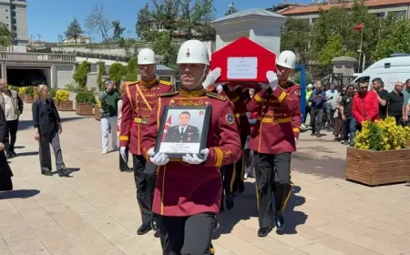 Şehit Astsubay Yusuf Ergün Kırıkkale'de son yolculuğuna uğurlandı