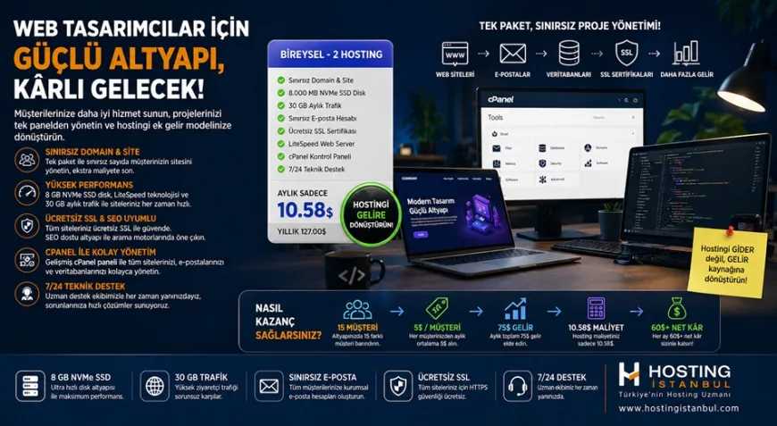 Web tasarımcılar için hosting satışı ile pasif gelir modeli