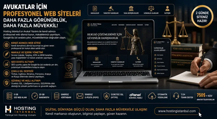 Avukatlar için dijital güç: Kendi adınıza hukuk sitesi kurun