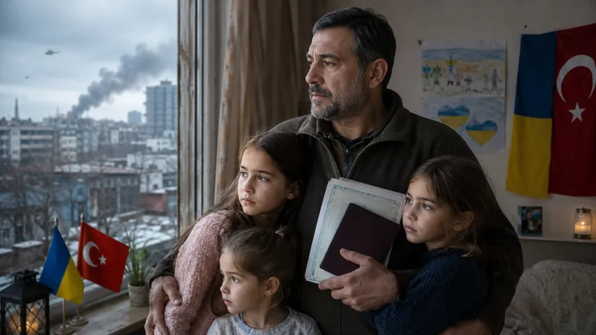 Ukrayna’da bir Türk babanın savaşın içindeki çocuklarını kurtarma mücadelesi