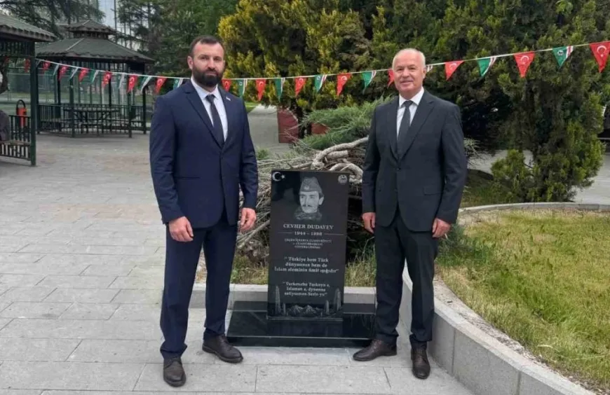 Ankara’da Cahar Dudayev anıtı törenle açıldı