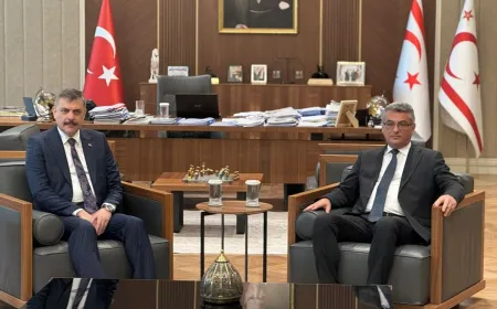 KKTC’de Erhürman ve Bakan Çiftçi güvenlik gündemiyle görüştü