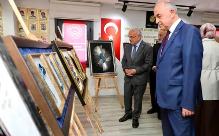 Ordu’da şehit yakınları ve gazilerin filografi sergisi açıldı