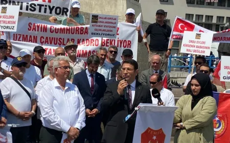 Emekli askerlerden Ulus’ta maaş ve özlük hakları için çağrı