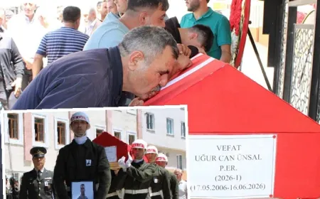 Piyade er Uğur Can Ünsal Çerkezköy’de askerî törenle uğurlandı