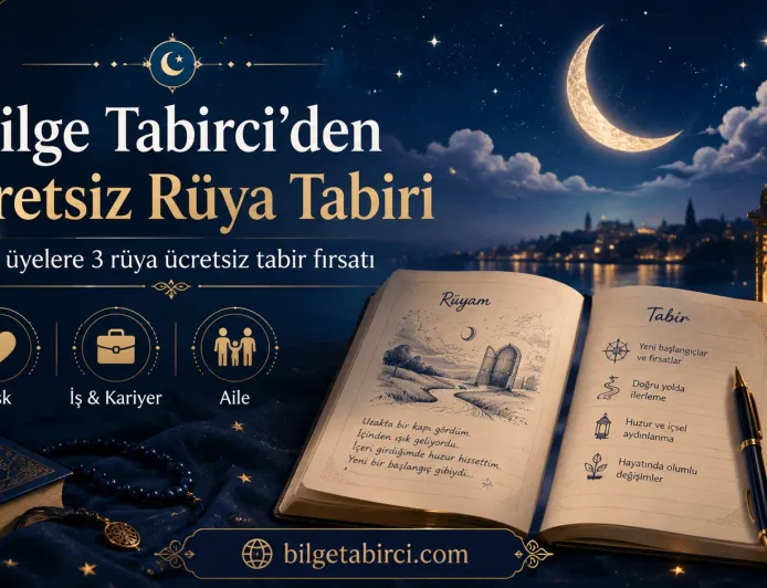 Ücretsiz rüya tabiri Bilge Tabirci’de: 3 rüya hediye kampanyası