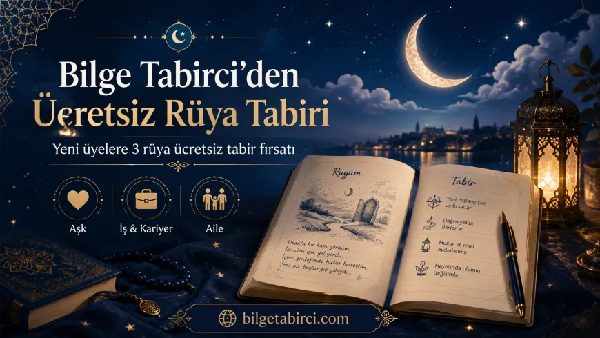 Ücretsiz rüya tabiri Bilge Tabirci’de: 3 rüya hediye kampanyası