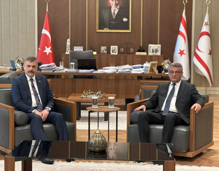 KKTC’de Erhürman ve Bakan Çiftçi güvenlik gündemiyle görüştü