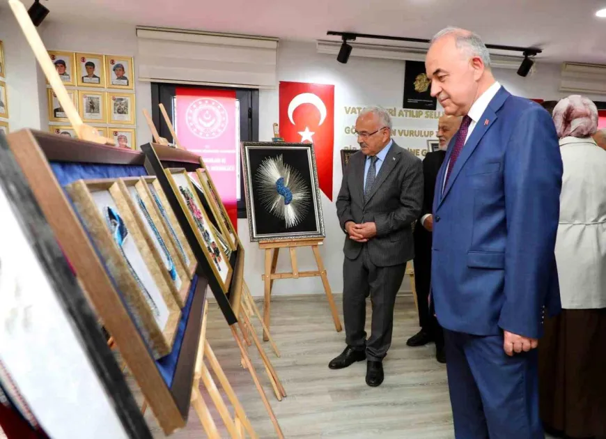 Ordu’da şehit yakınları ve gazilerin filografi sergisi açıldı