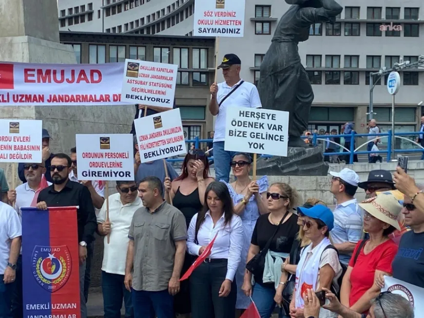 Emekli askerlerden Ulus’ta maaş ve özlük hakları için çağrı