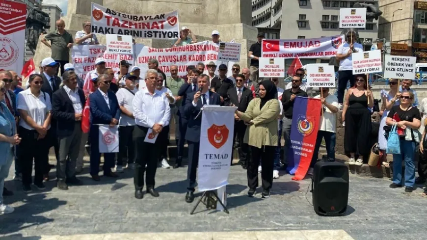Emekli askerlerden Ulus’ta maaş ve özlük hakları için çağrı
