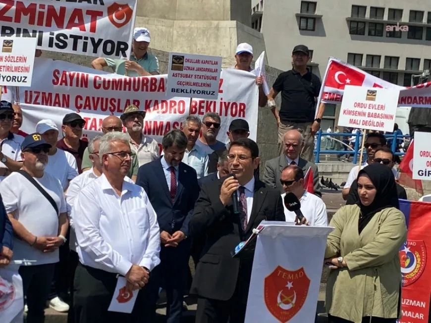 Emekli askerlerden Ulus’ta maaş ve özlük hakları için çağrı