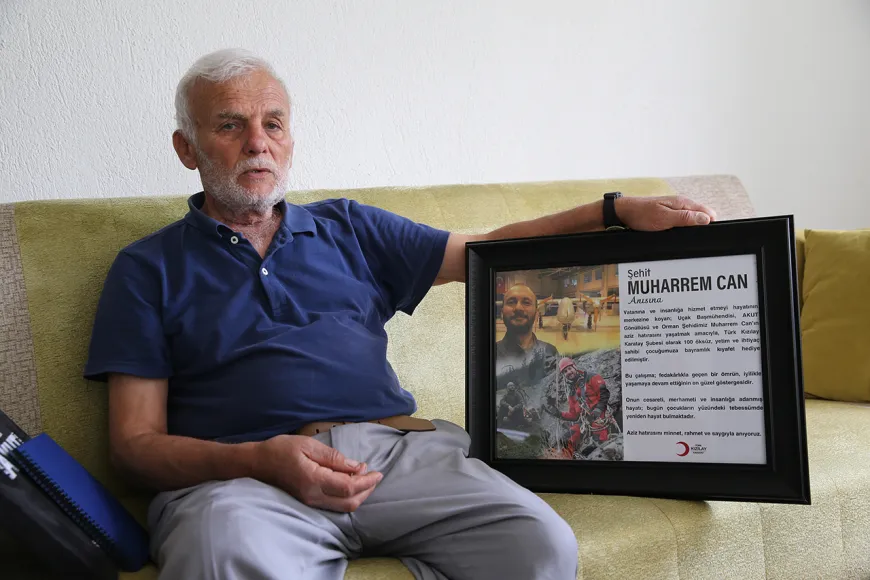 Şehit TUSAŞ mühendisi Muharrem Can'ın babası Babalar Günü'nü buruk geçiriyor