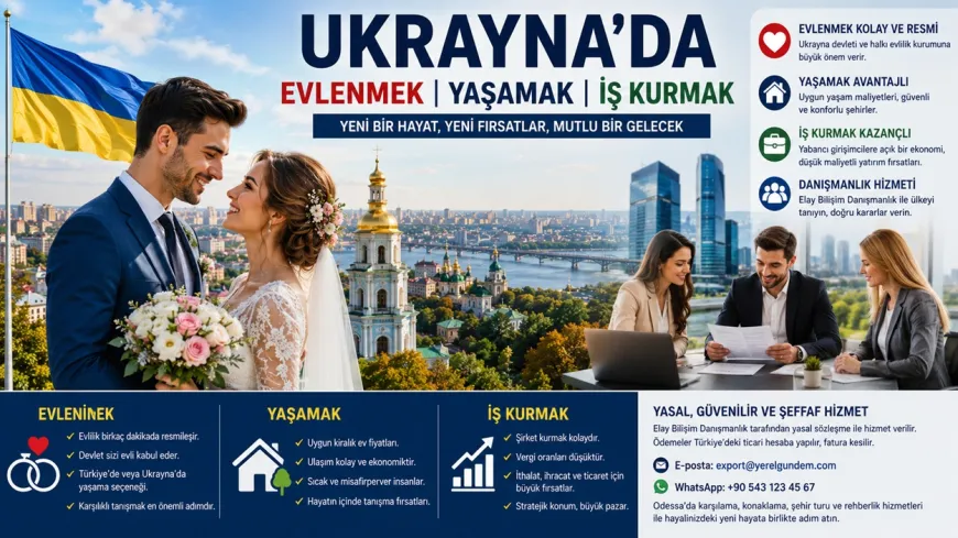 Ukrayna’da evlenmek, yaşamak ve iş kurmak isteyenlere rehber