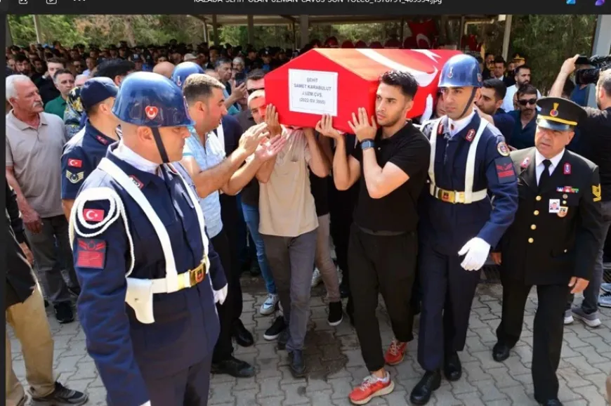 Şehit Samet Karabulut Adana’da gözyaşlarıyla toprağa verildi