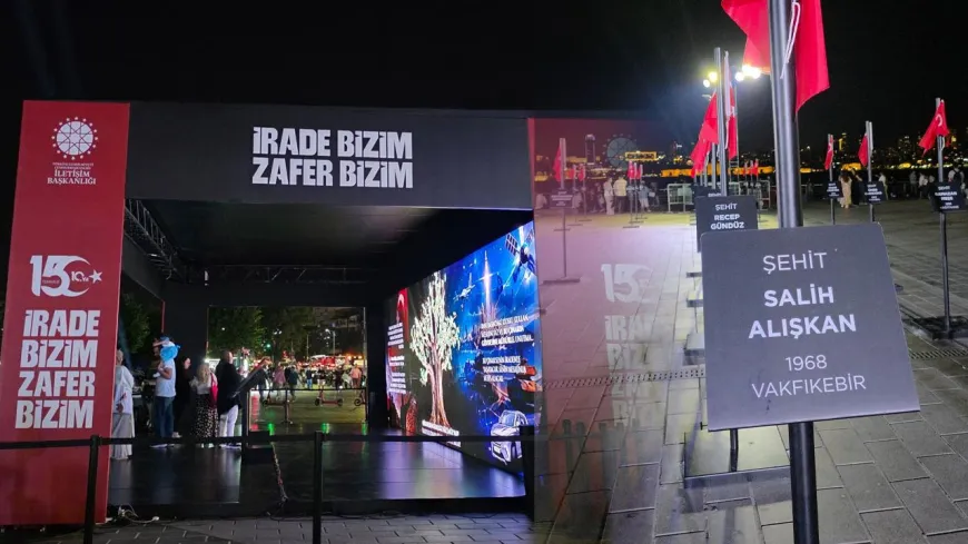 Üsküdar’da 15 Temmuz şehitleri için 253 Türk bayrağı dalgalanıyor