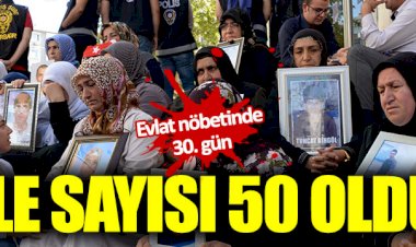 Evlat nöbetinde 30. gün: Aile sayısı 50 oldu