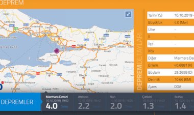 İstanbul'da 4 şiddetinde bir deprem daha meydana geldi.